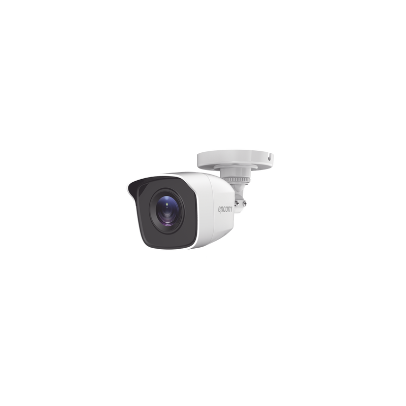 Bala TURBOHD 2 Megapíxeles (1080p) / Gran Angular 103° / Lente 2.8 mm / IR EXIR Inteligente 20 mts / Exterior IP66 / dWDR / TVI-AHD-CVI-CVBS / Policarbonato