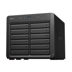 Unidad de Expansión Synology DX1222 | 12 Bahías para HDD/SSD SATA 3.5" o 2.5" | Intercambio en Caliente | Puerto Mini-SAS HD | Garantía de 5 Años.
