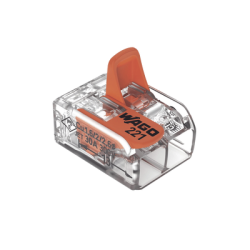 Conector de empalme compacto para todo tipo de conductores transparente 2 conectores  CAL 20 a 10
