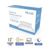 KIT TurboHD 1080p / DVR 8 canales con H.265+ / 4 Cámaras Bala Metálicas / Fuente de Poder / Accesorios de Instalación