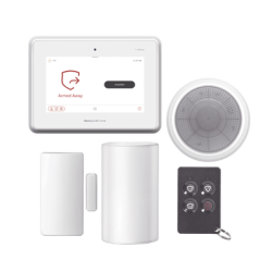 Kit de Panel de Alarma PROA7PLUS con Sirena, Sensor de Movimiento, Contacto Magnetico y Control Remoto