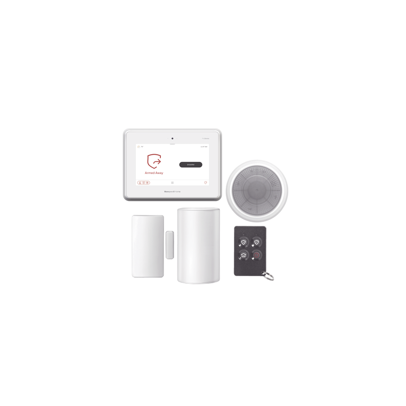 Kit de Panel de Alarma PROA7PLUS con Sirena, Sensor de Movimiento, Contacto Magnetico y Control Remoto