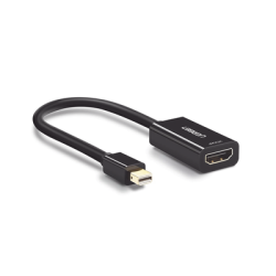 Convertidor Mini Display Port a HDMI / 4K@30Hz / Thunderbolt / Blindaje interno múltiple /  Carcasa ABS / Longitud de 25 cm 