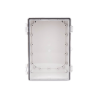 Gabinete Plástico ABS, Puerta Transparente, Uso en Intemperie IP66 (190 x 290 x 140 mm) cierre por Broche Inoxidable y Permite Cerrado con Candado y Llave (Perno 5mm) No Incluido