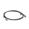 Cable USB-C a USB-C | 1 Metro | Transferencia de datos de 480 Mbps | Carga Rápida de hasta 60W | QC 4.0/3.0/2.0 | PD3.0 | FPC | AFC | Protección Integrada | Caja de Aluminio | Nylon Trenzado | Color Negro.