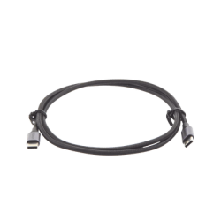 Cable USB-C a USB-C | 1 Metro | Transferencia de datos de 480 Mbps | Carga Rápida de hasta 60W | QC 4.0/3.0/2.0 | PD3.0 | FPC | AFC | Protección Integrada | Caja de Aluminio | Nylon Trenzado | Color Negro.