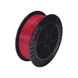 Bobina de 152 Metros de Cable Detector de Calor, Temperatura Fija 68 grados Celsius, Recubrimiento de Nylon Rojo para Aplicaciones en Exterior, con Guía Acerada