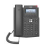 Teléfono IP empresarial para 2 lineas SIP con pantalla LCD,  Puertos Gigabit, Códec Opus, conferencia de 3 vías, PoE.
