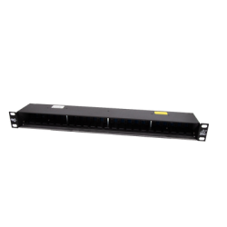 Gabinete de 24 Canales para Montaje en Rack, Compatible con el Módulo de protección DTK-NETMS