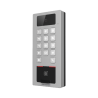 Terminal de Control de Acceso / Videoportero Multiapartamento Llamada a App / Teclado / Exterior Antivandálico IP65 & IK09 / Huella, Tarjeta, Código QR, PIN o App Hik-Connect  / Cámara 2 MP compatible con NVRs
