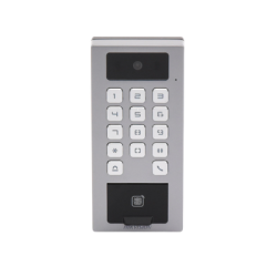 Terminal de Control de Acceso / Videoportero Multiapartamento Llamada a App / Teclado / Exterior Antivandálico IP65 & IK09 / Huella, Tarjeta, Código QR, PIN o App Hik-Connect  / Cámara 2 MP compatible con NVRs