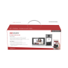 Kit de Videoportero IP PoE Estandar con llamada a App de Smartphone (Hik-Connect) / Apertura con Tarjeta MIFARE / Frente de calle IK08 & IP65 / Soporta 2 puertas