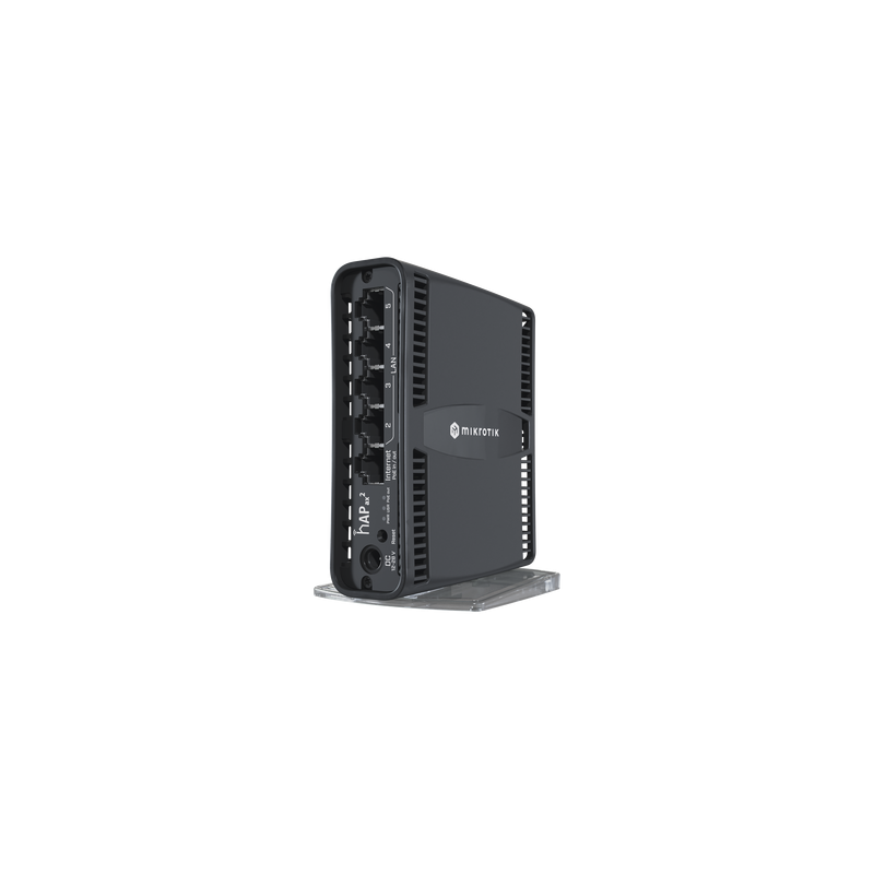 (hAP ax2) Router inalámbrico Wi-Fi 6 160mW de Potencia, 5 puertos gigabit, Port 1 PoE in/out