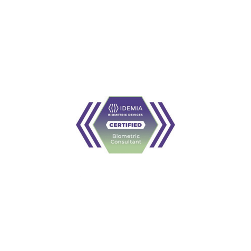 Consultor biométrico certificado, membresía de 2 años con acceso al módulo de ventas 24/7 a la plataforma de aprendizaje de dispositivos biométricos de IDEMIA.