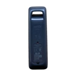 Control remoto 5 canales para motores de persiana Somfy con señal inalámbrica, instrucciones: sube, baja y detener, con posición favorita programada.