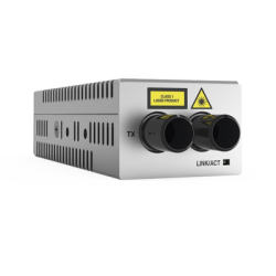 Mini Convertidor de medios de cobre a fibra MultiModo de escritorio 1000TX a 1000SX conector ST