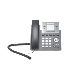 Teléfono IP Grado Operador, 4 líneas SIP con 2 cuentas, puertos Gigabit PoE, pantalla a color 2.4", codec Opus, IPV4/IPV6 con gestión en la nube GDMS