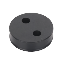 Inserto de Caucho de 4" Con Dos Orificios para Cable de 1/2 in