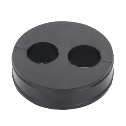 Inserto de Caucho de 4" Con Dos Orificios para Cable de 7/8 in