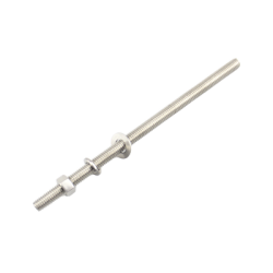 Kit de 10 Varillas Roscadas de 3/8 x 5 in, con Arandelas Planas, Arandelas de Seguridad y Tuercas. 