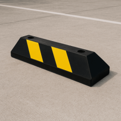 Tope Vehicular P / Estacionamiento / 55cm / Color Negro-Amarillo.