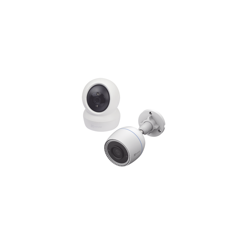 Kit de cámaras WiFi / Incluye 1 pieza C6N  Para Uso en Interior y 1 pieza CS-C3TN Para Uso en Exterior / Detección de Movimiento / Notificaciones Instantáneas 