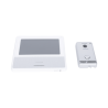 KIT DE VIDEOPORTERO IP COLOR BLANCO / Apertura con app / Súper elegante / Monitor WIFI / soporta 4 monitores y 2 frentes de calle / Alimentacion 110vca
