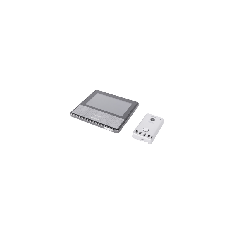 KIT DE VIDEOPORTERO IP COLOR NEGRO / Apertura con app / Súper elegante / Monitor WIFI / soporta 4 monitores y 2 frentes de calle/ Alimentacion 110vca
