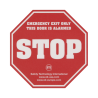Etiqueta de advertencia "Puerta con alarma" EXIT STOPPER® STI-6400