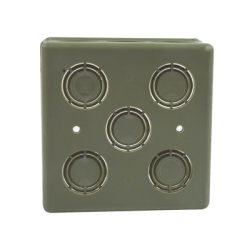  Caja Cuadrada  de 1/2" - 3/4" para PVC Conduti Pesado. 