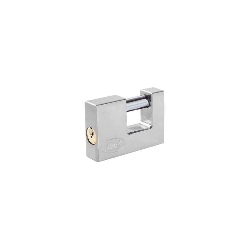 Candado para Cortina Metálica / Medida 70 mm/ Acabado Cromo Satinado/ Nivel de Seguridad 6 / Llave Estándar.