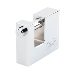 Candado para Cortina Metálica / Medida 70 mm/ Acabado Cromo Satinado/ Nivel de Seguridad 6 / Llave Estándar.