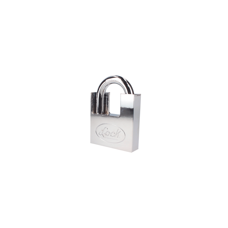Candado de acero con Guarda Anti Palanca/ Acabado en Cromo Satinado / Doble Cerrojo / Medida 70 mm/ Nivel de seguridad 7/ 4 Llaves Abloy.
