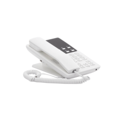 Teléfono IP Hotelero Wi-Fi, 2 líneas SIP con 2 cuentas, codec Opus, IPV4/IPV6, color blanco, con gestión en la nube GDMS
