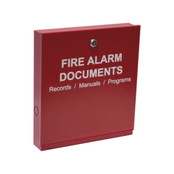 Gabinete para documentos del sistema de alarma contra incendios