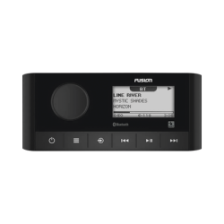 Sistema de Audio Marino / Pantalla LCD 2.3" / Bluetooth y ANT / 180 W Pico / 22 W RMS x 4 / 2 Zonas Multi-Zone / IPX6 e IPX7 / Compatible con AM, FM, DAB+, AUX / Actualizaciones Inalámbricas