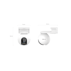 Camara PT / Wi-Fi / Con Bateria Recargable (Sin Cables) / 2K Plus (4 Megapixel)  / Compatible con Panel Solar CS-CMT-SOLARPANEL-E / Seguimiento Inteligente / Visión Nocturna a Color / Detección humana  / Exterior