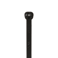 Cincho de Nylon 6.6 Dome-Top®, Con Lengüeta de Bloqueo de Acero Inoxidable, 203 mm largo x 4.7mm ancho, Color Negro, Exterior Resistente a Rayos UV, Paquete de 100pz