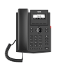 Teléfono IP empresarial para 2 lineas SIP con pantalla LCD,  Puertos Gigabit, Códec Opus, conferencia de 6 vías, PoE.