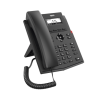 Teléfono IP empresarial para 2 lineas SIP con pantalla LCD,  Puertos Gigabit, Códec Opus, conferencia de 6 vías, PoE.