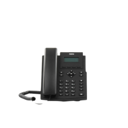 Teléfono IP empresarial para 2 lineas SIP con pantalla LCD,  Puertos Gigabit, Códec Opus, conferencia de 6 vías, PoE.