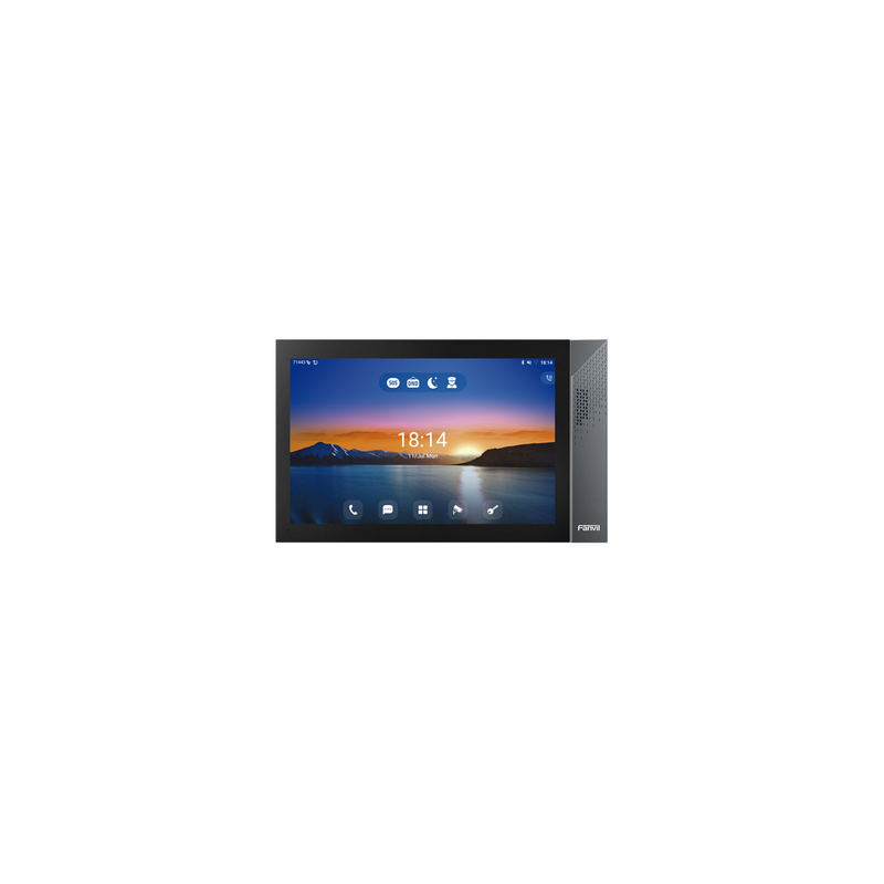 Monitor IP/SIP para interior con Android, Wi-Fi, Bluetooth, Pantalla táctil de 10.1", audio de 2 vías, PoE, 8 interfaces de entrada de alarma.