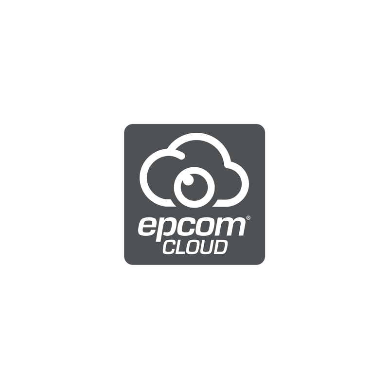 Suscripción Anual Epcom Cloud / Grabación en la nube para 1 canal de video a 4MP con 2 días de retención / Grabación continua