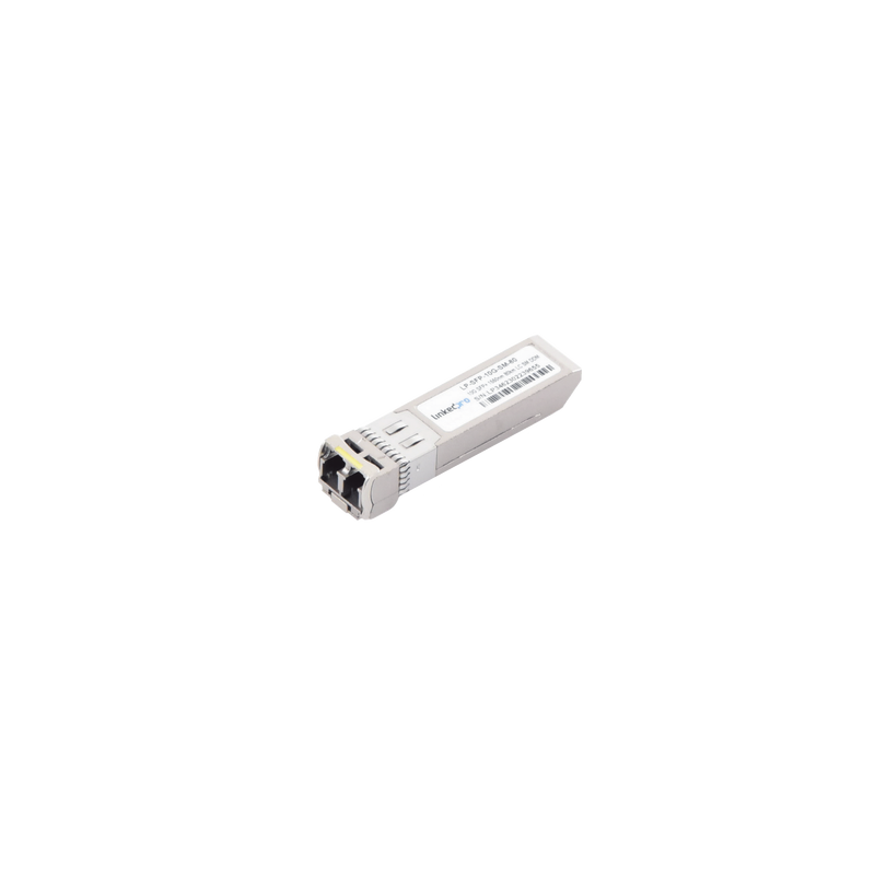 Transceptor Óptico SFP+ (Mini-Gbic) / Monomodo 1550 nm / 10 Gbps / 10GBASE-ZR / Conectores LC/UPC Dúplex / DDM / Hasta 80 km