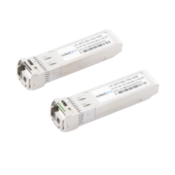 Transceptores Ópticos Bidireccionales SFP+ (Mini-Gbic) / Monomodo 1270 & 1330 nm / 10 Gbps / 10GBASE-BX / Conector LC/UPC Simplex / DDM / Hasta 60 km / 2 Piezas 