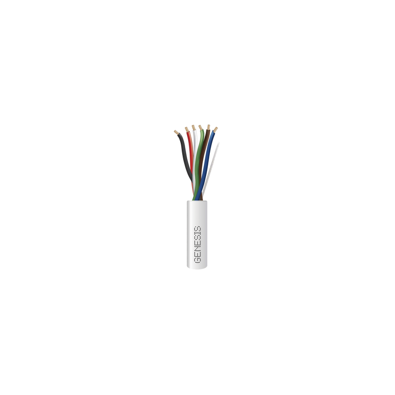 Bobina de 305 Metros / Cable de Cobre / 6 x 22 AWG / Riser / Tipo CMR-CL3R / Para Aplicaciones de Control de Acceso / Alarmas de Intrusión / Automatización / Interfonos y TV Porteros 