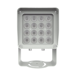 Lampara IR de Luz Continua / 16 Lámparas LED / Distancia Efectiva 16 a 25 metros / Cobertura 40° / Exterior IP66