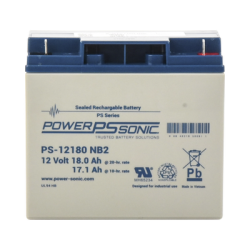 Batería 12V, 18AH, Para Respaldo, Tecnologías AGM/VRLA, Diseño De Vida Útil 5 Años, Terminales Tipo NB2, Listada UL, Libre De Mantenimiento