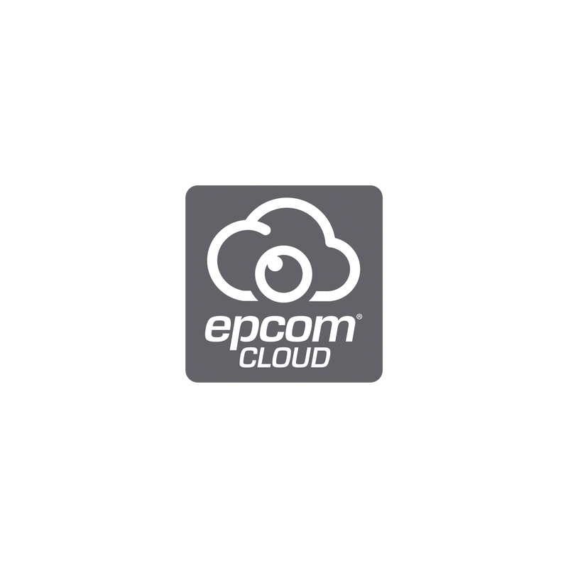 Suscripción Anual Epcom Cloud / Grabación en la nube para 1 canal de video a 2MP con 2 días de retención / Grabación continua