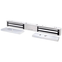 Chapa Magnética Doble 600 Lbs por Lado /  Led de Estado /  Libre de Magnetismo Residual / Sensor de Adherencia / UL